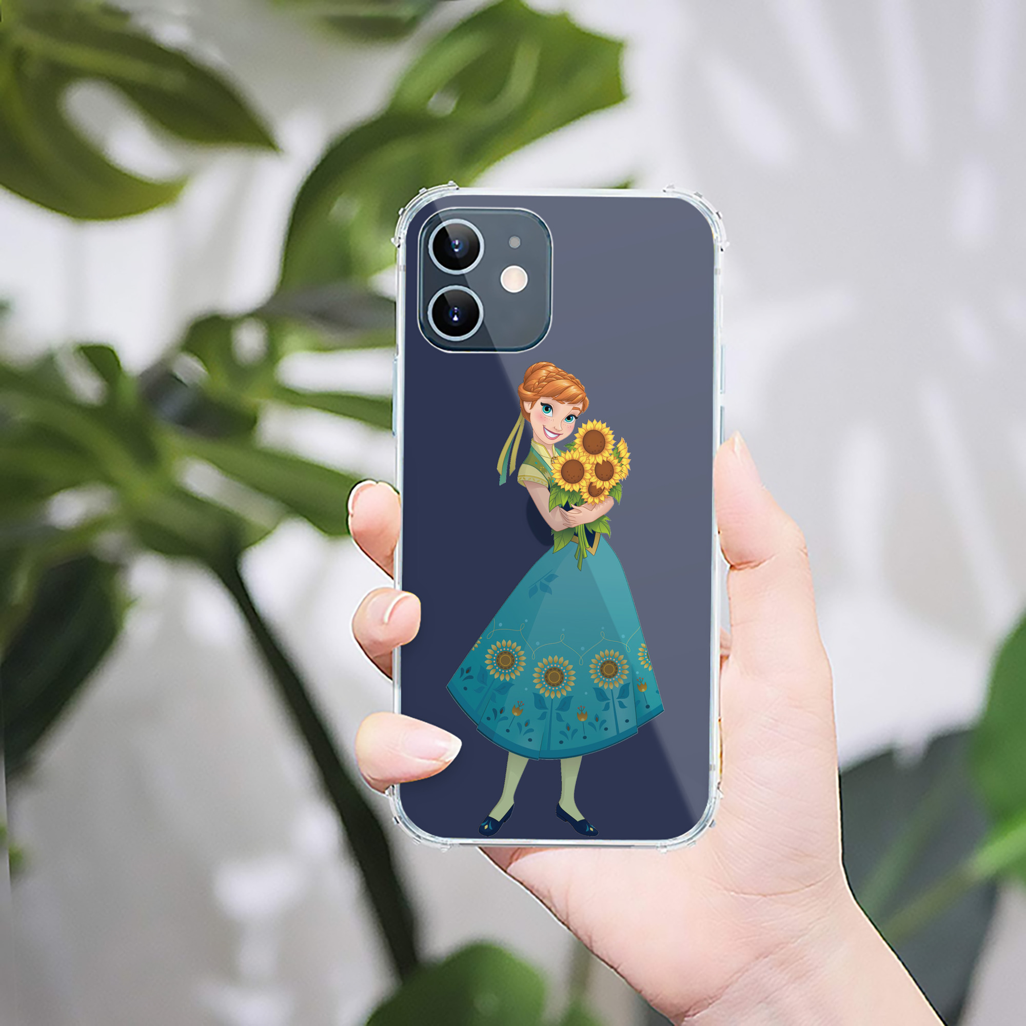 （画像用） アナと雪の女王 アンナ エルサ Frozen Anna Elsa 【iPhone 12シリーズ対応】透明スマホケース（クリアソフトケース）